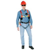 MSA (Mine Safety Appliances Co) 10060101 MSA Standard Size Orange And Gray ArcSafe Vest Style Harness With Back Loop And Qwik-Fi